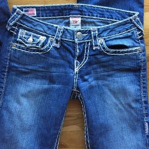 Like New True Religion Blue Becky Super T Boot Cut